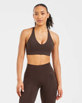 AYBL Staple Sports Bra - Coffee Brown
