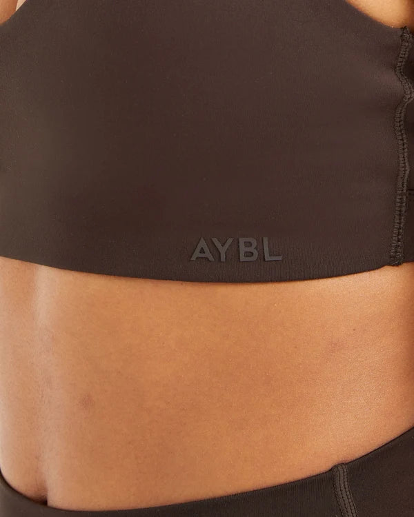 AYBL Staple Sports Bra - Coffee Brown