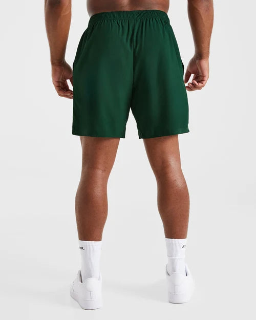 AYBL Core 7" Shorts - Forest Green