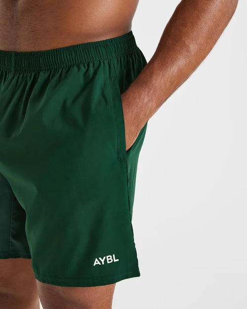 AYBL Core 7" Shorts - Forest Green