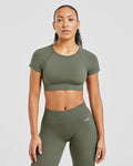 AYBL Adapt Seamless Crop Top - Green