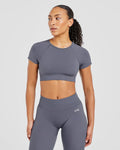 AYBL Adapt Seamless Crop Top - Slate