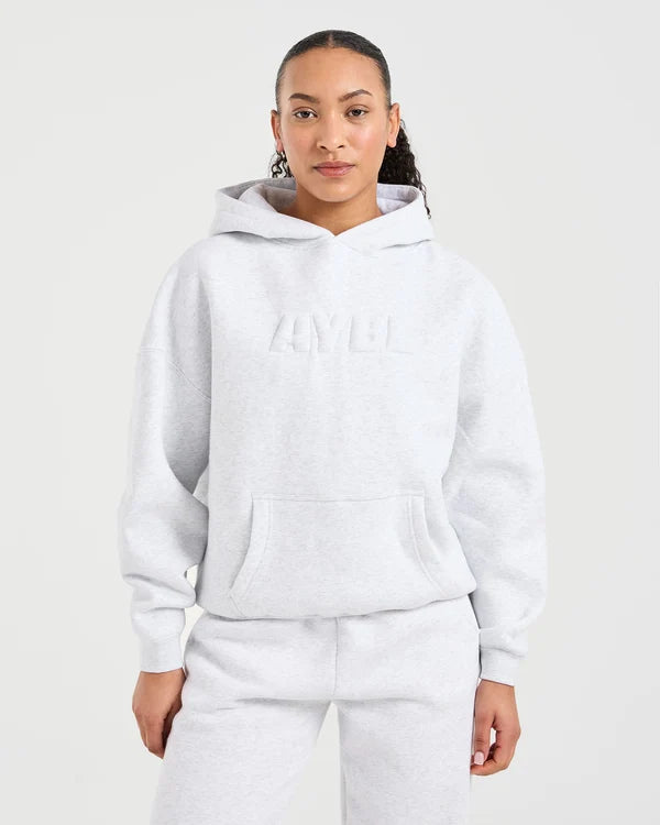 AYBL Classic Plush Oversized Hoodie - Heather Grey