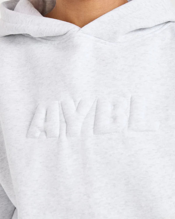 AYBL Classic Plush Oversized Hoodie - Heather Grey