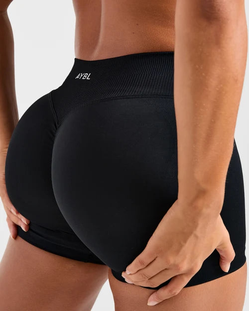 AYBL Enhance Seamless Shorts- 3.5" - Black