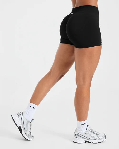 AYBL Enhance Seamless Shorts- 3.5" - Black