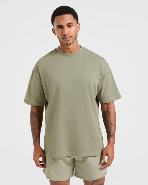 AYBL Essential Oversized T Shirt - Desert Olive