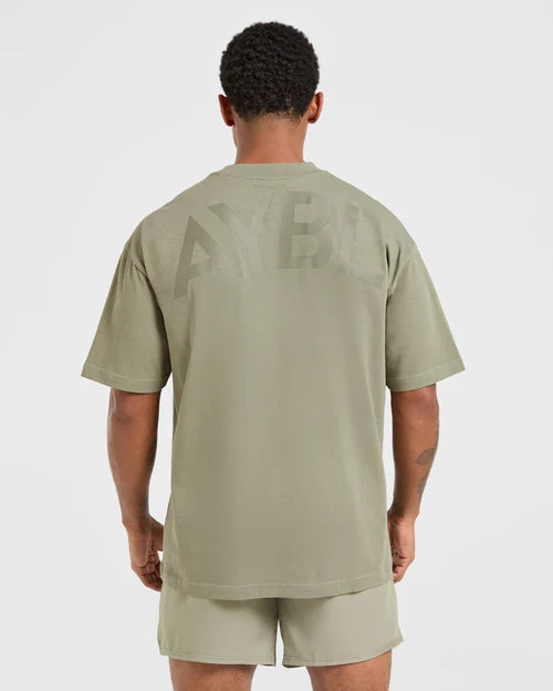 AYBL Essential Oversized T Shirt - Desert Olive