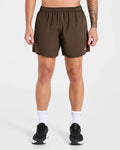 AYBL Core 5" Shorts - Deep Brown