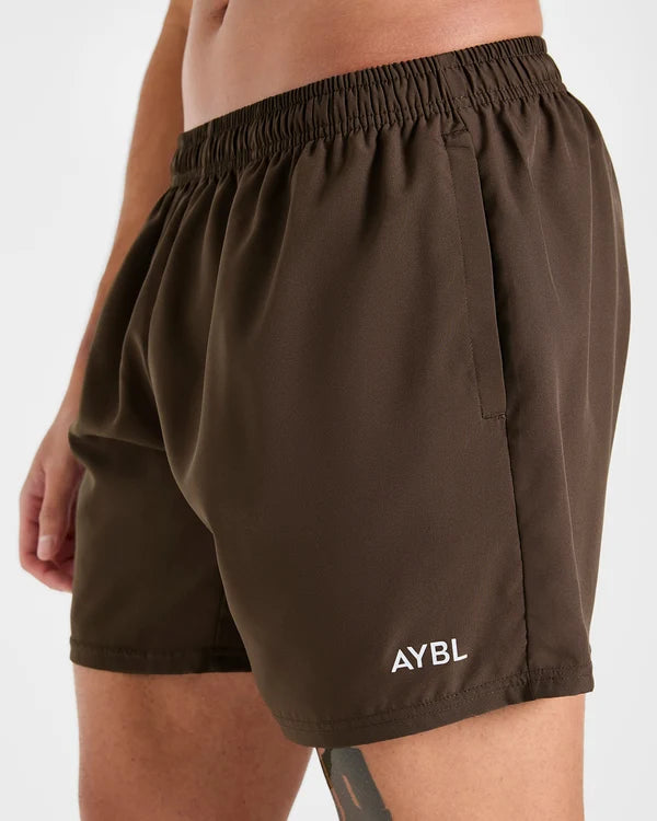 AYBL Core 5" Shorts - Deep Brown