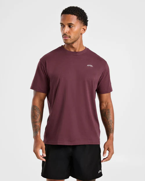 AYBL Essential T Shirt - Dark Plum