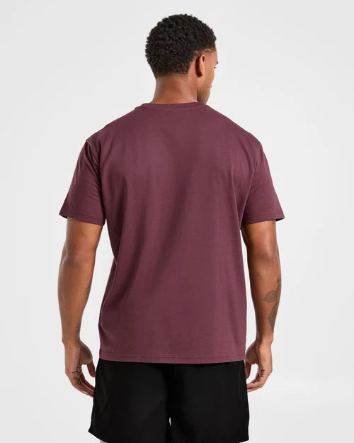 AYBL Essential T Shirt - Dark Plum