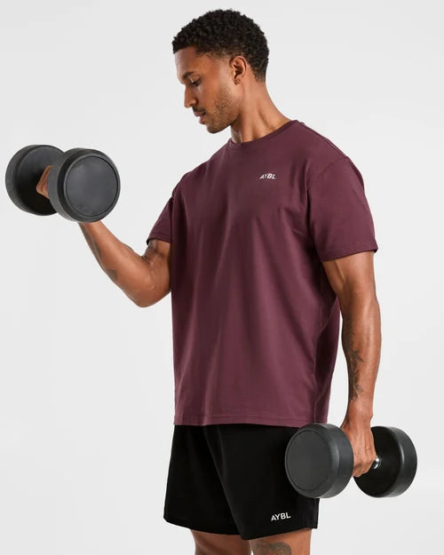 AYBL Essential T Shirt - Dark Plum