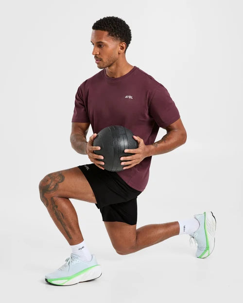 AYBL Essential T Shirt - Dark Plum