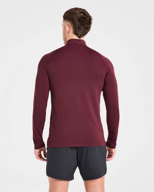 AYBL Essential Seamless 1/4 Zip Pullover - Dusty Plum