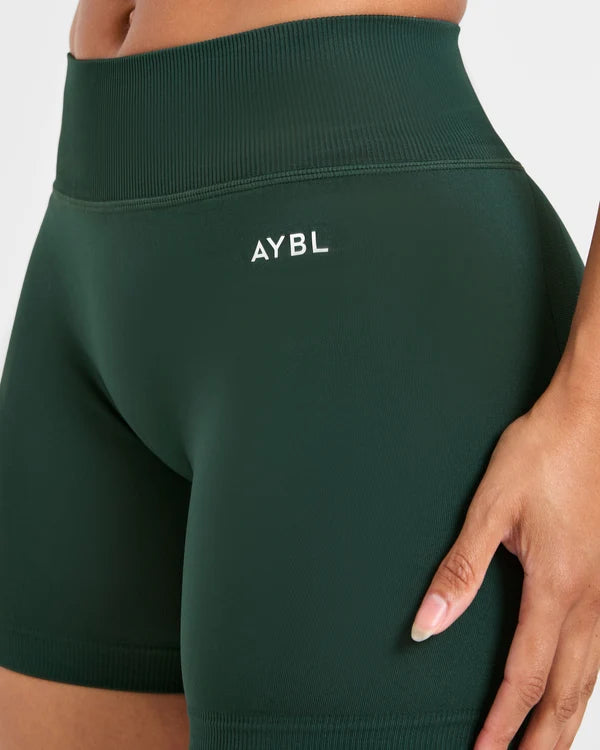 AYBL Adapt Seamless Shorts | 4.5" - Forest Green