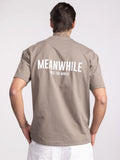 Oversized Graphic T-Shirt - Rule The World -Mocha