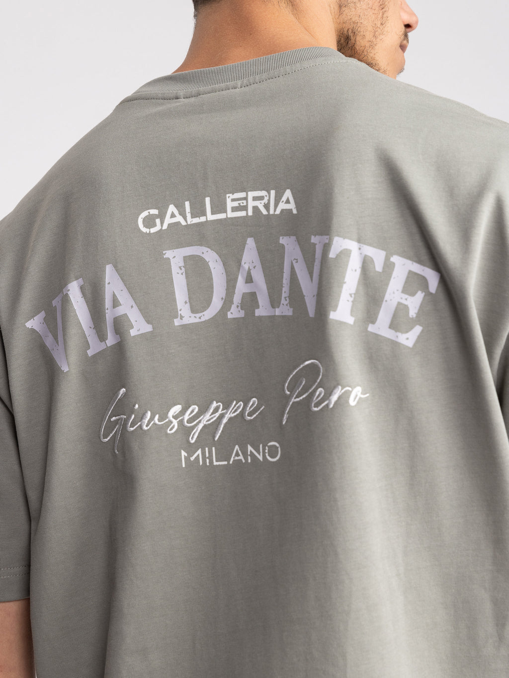Oversized Graphic T-Shirt - Via Dante