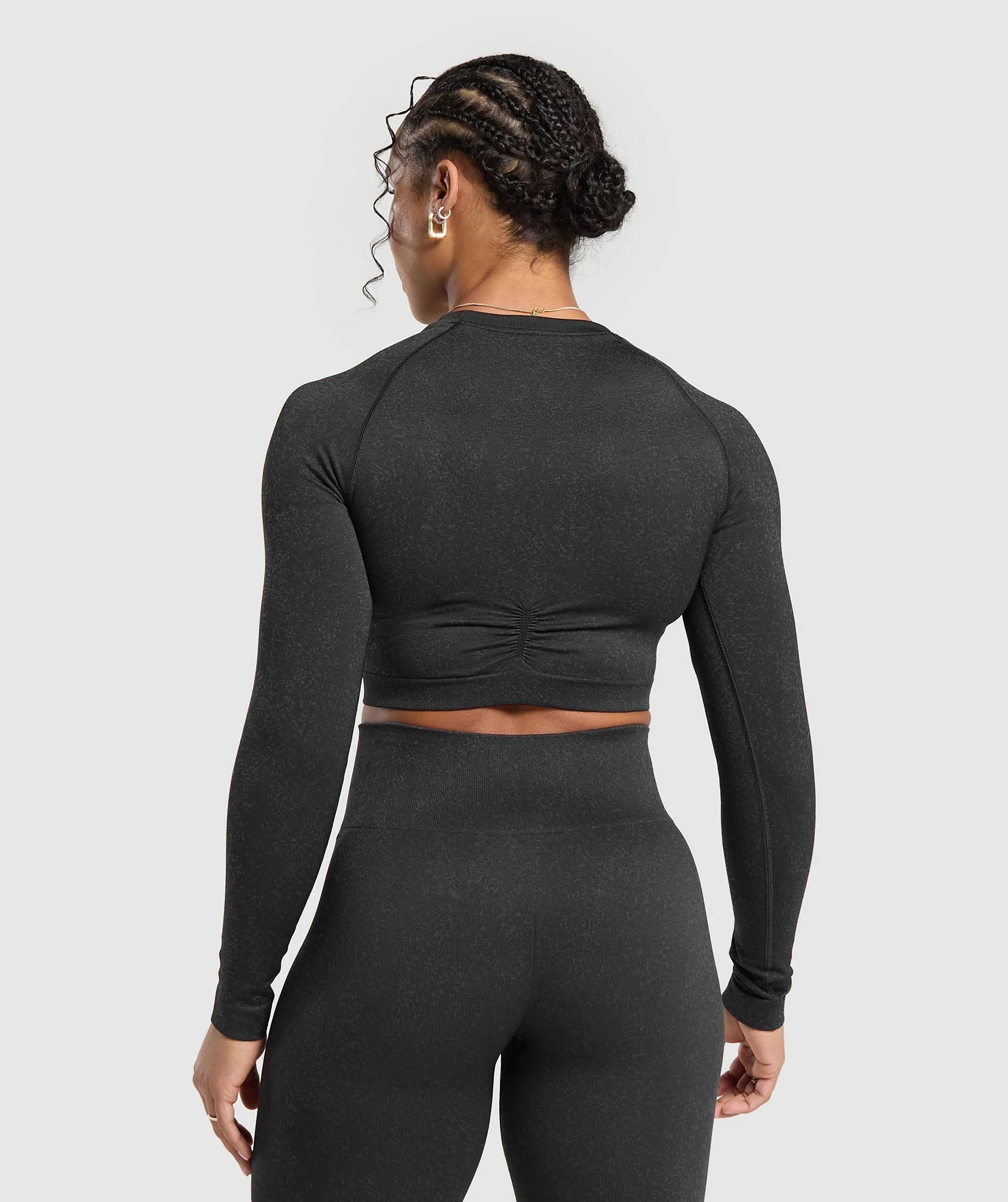 Gymshark Adapt Fleck Seamless Long Sleeve Crop Top