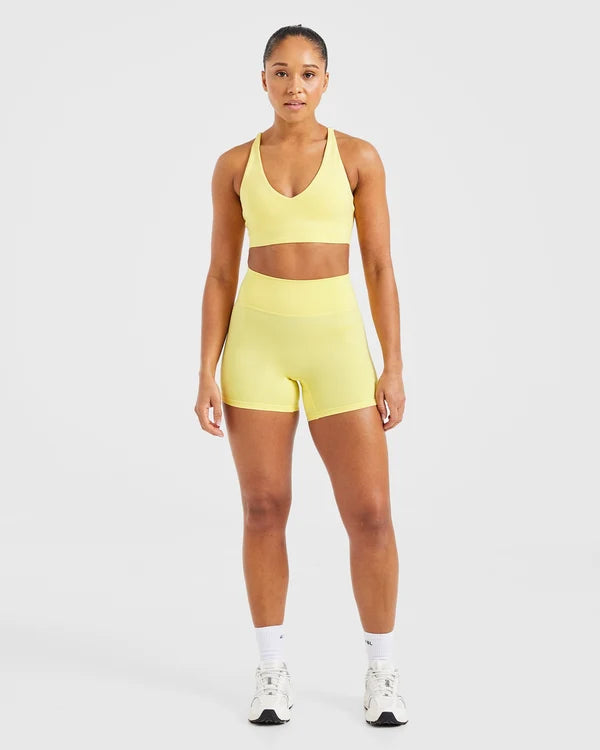 AYBL Staple Sports Bra - Pastel Lemon
