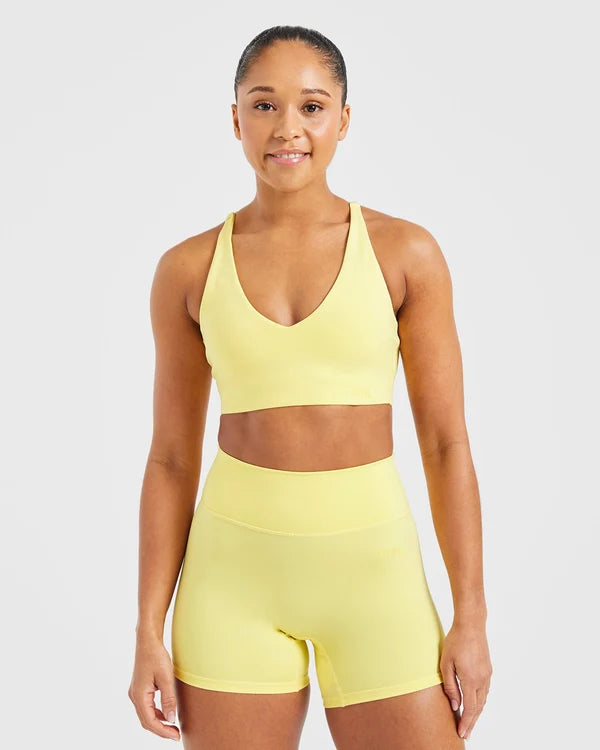 AYBL Staple Sports Bra - Pastel Lemon