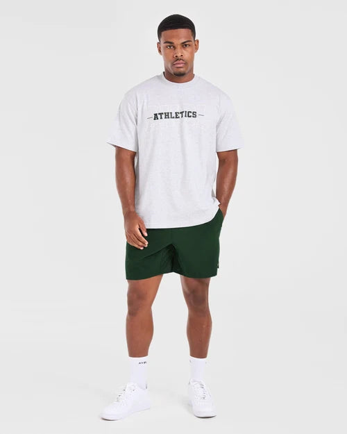 AYBL Athletics Oversized T Shirt - Grey Marl