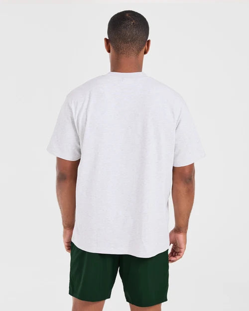 AYBL Athletics Oversized T Shirt - Grey Marl
