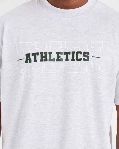 AYBL Athletics Oversized T Shirt - Grey Marl