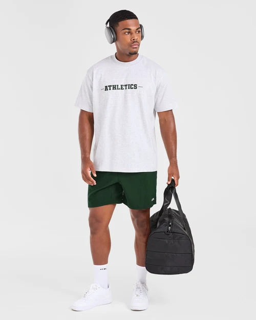 AYBL Athletics Oversized T Shirt - Grey Marl