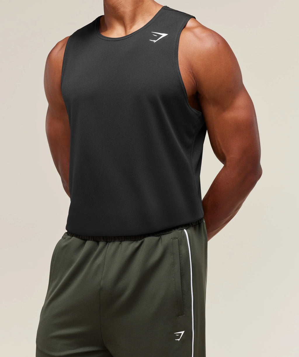 Gymshark Arrival Tank - Slim Fit | Black