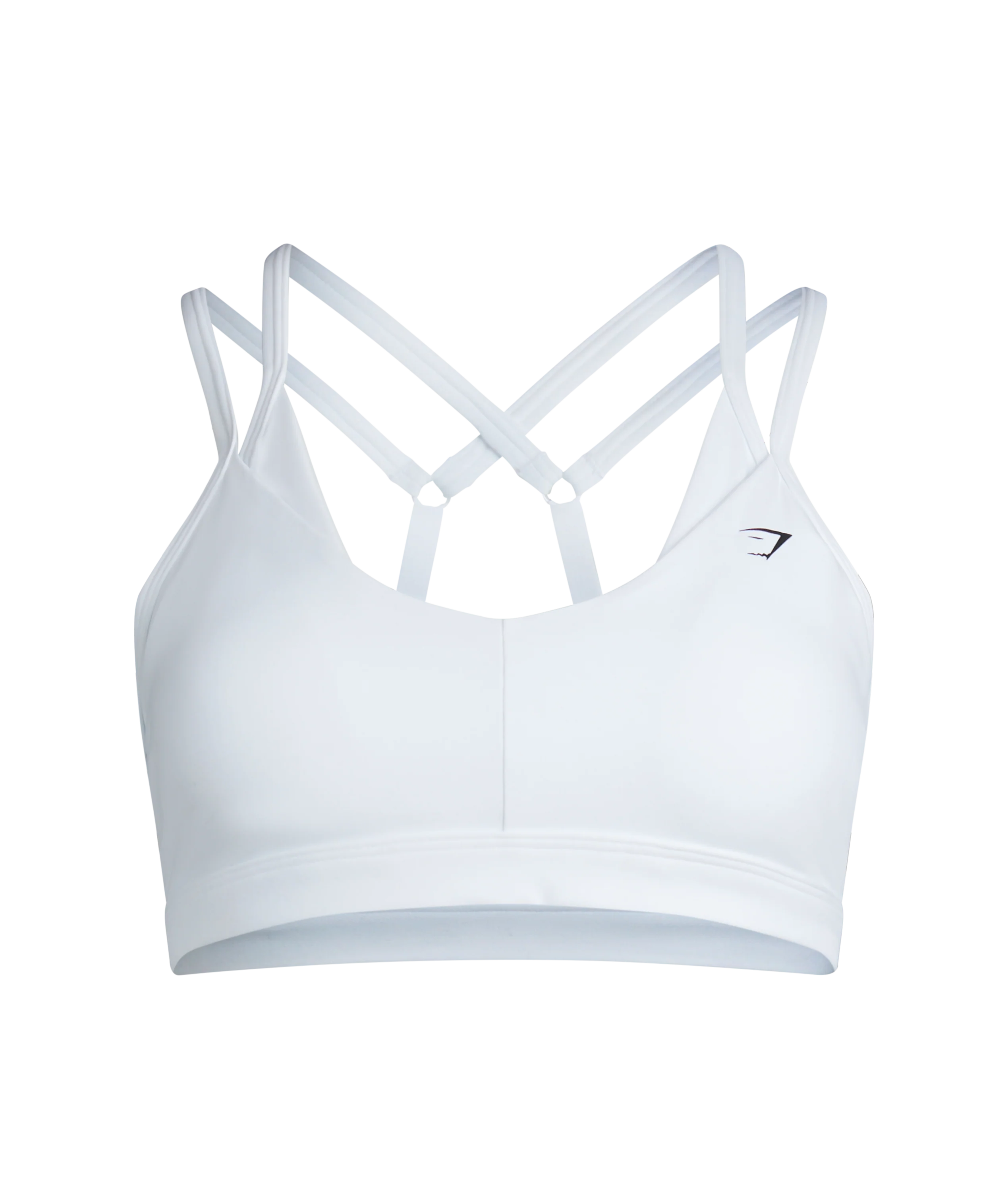 Gymshark Double Up Sports Bra- White
