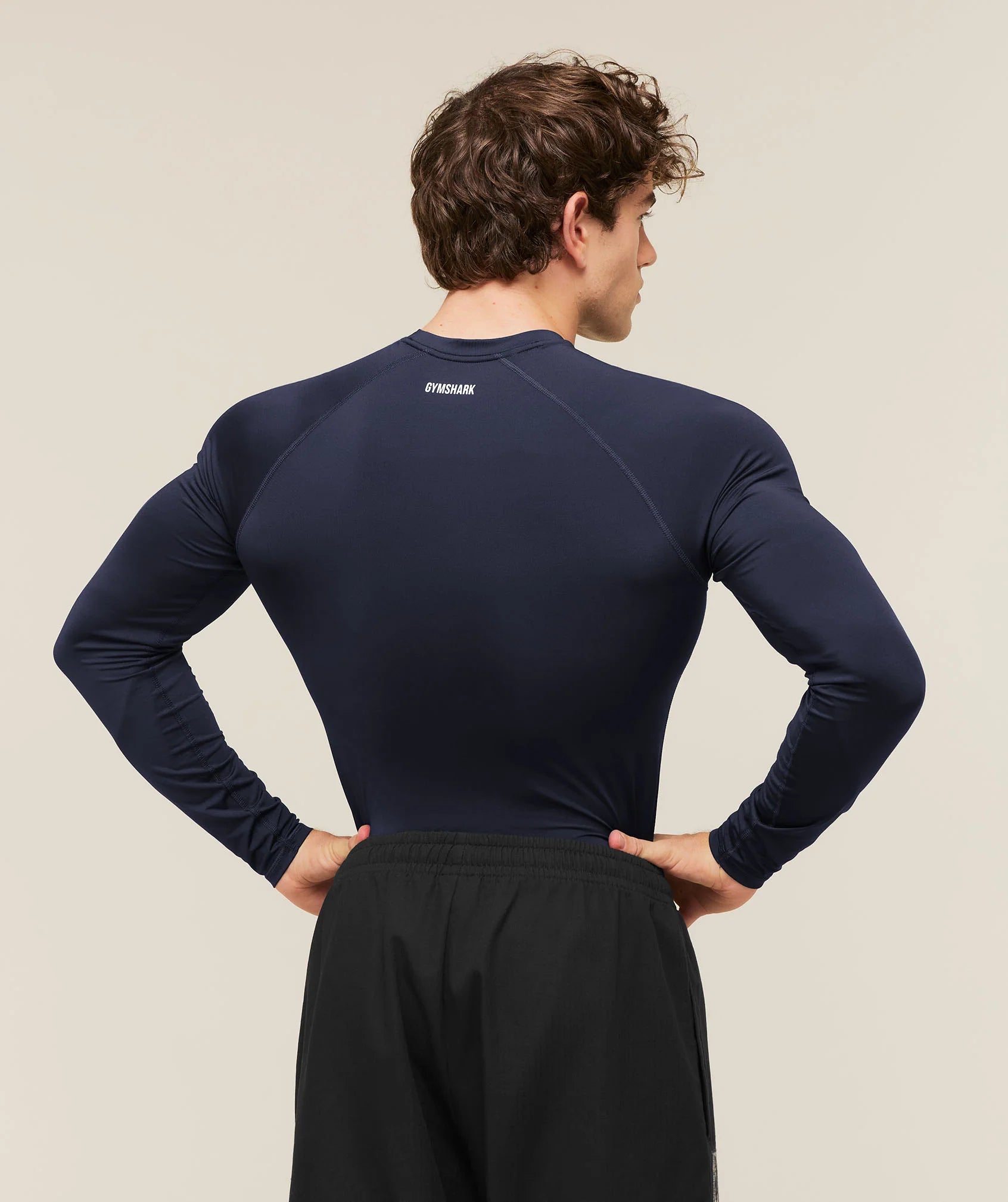 Gymshark Element Baselayer Long Sleeve T-Shirt - Heavy Blue