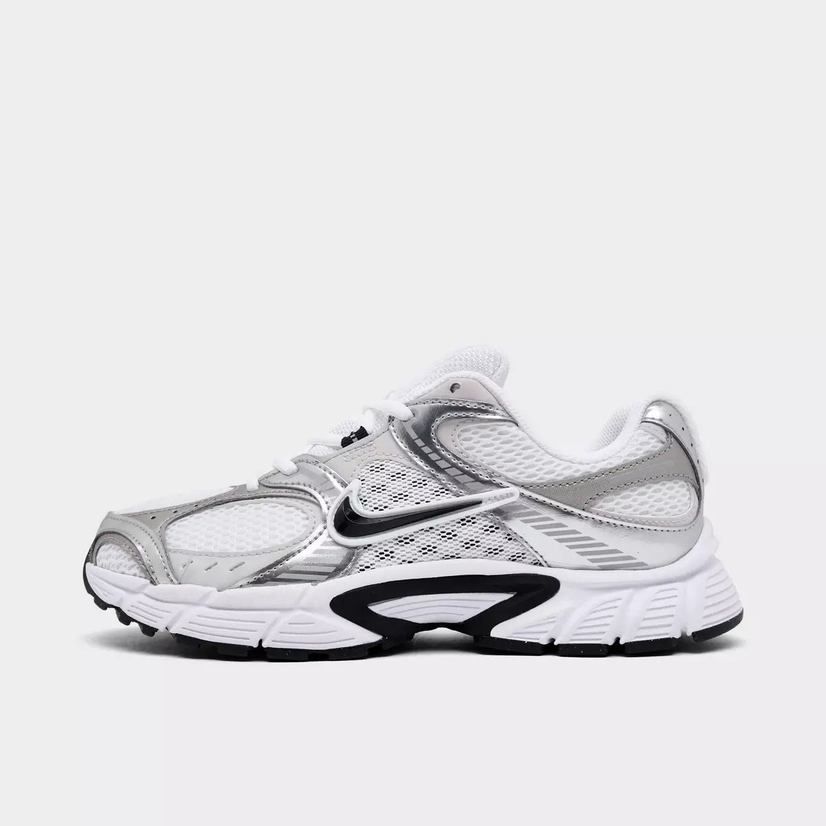 Women's Nike V5 RNR Casual Shoes- White/Vast Grey/Metallic Silver/Black