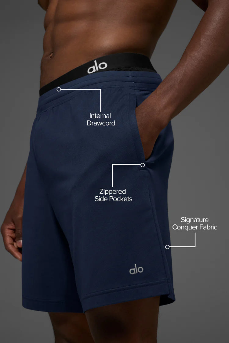 ALO 7" Conquer React Performance Short- Navy