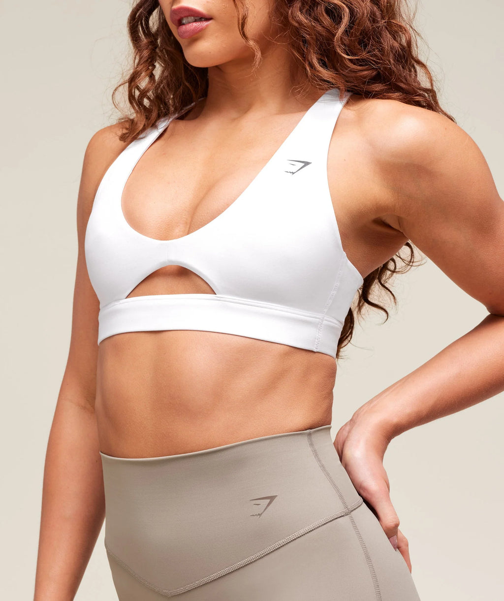 Gymshark Peek A Boo Sports - White