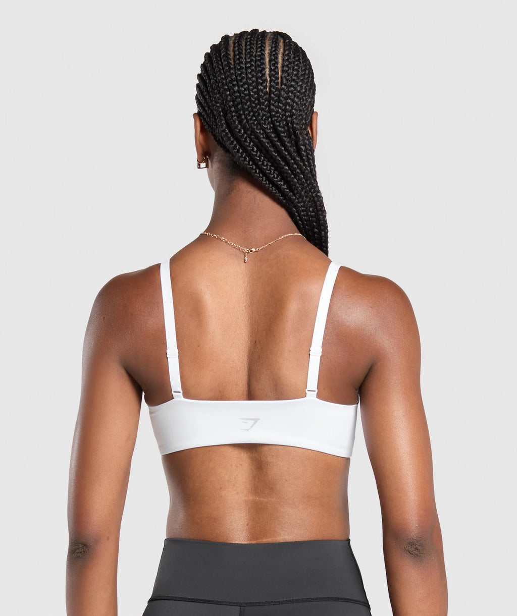 Gymshark Twist Front Bralette- White