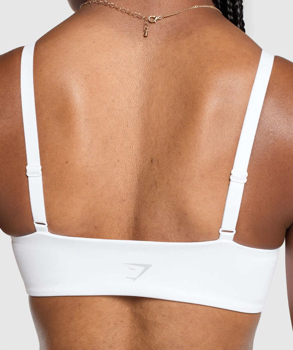 Gymshark Twist Front Bralette- White