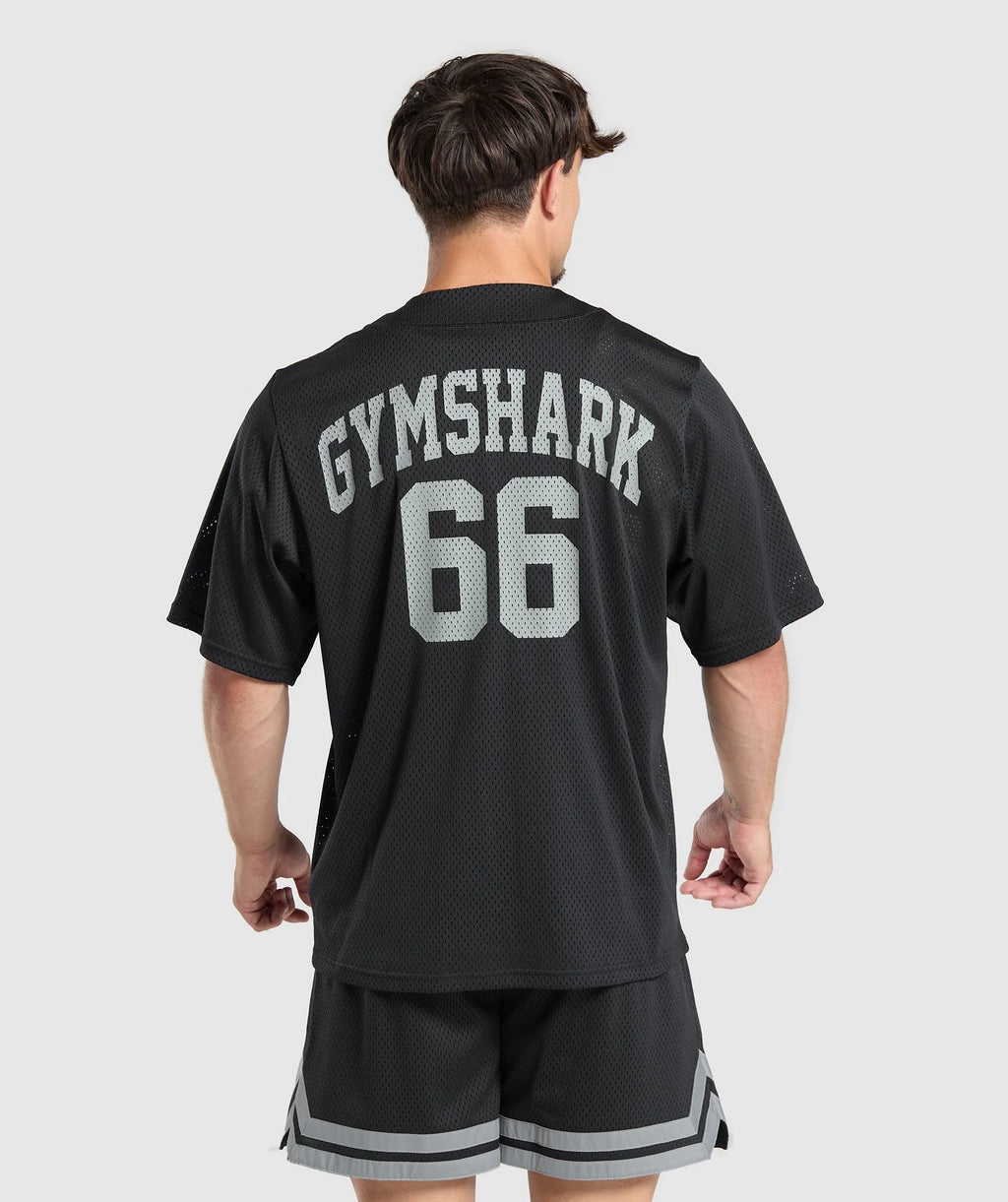 Gymshark Varsity Sports Jersey - Black