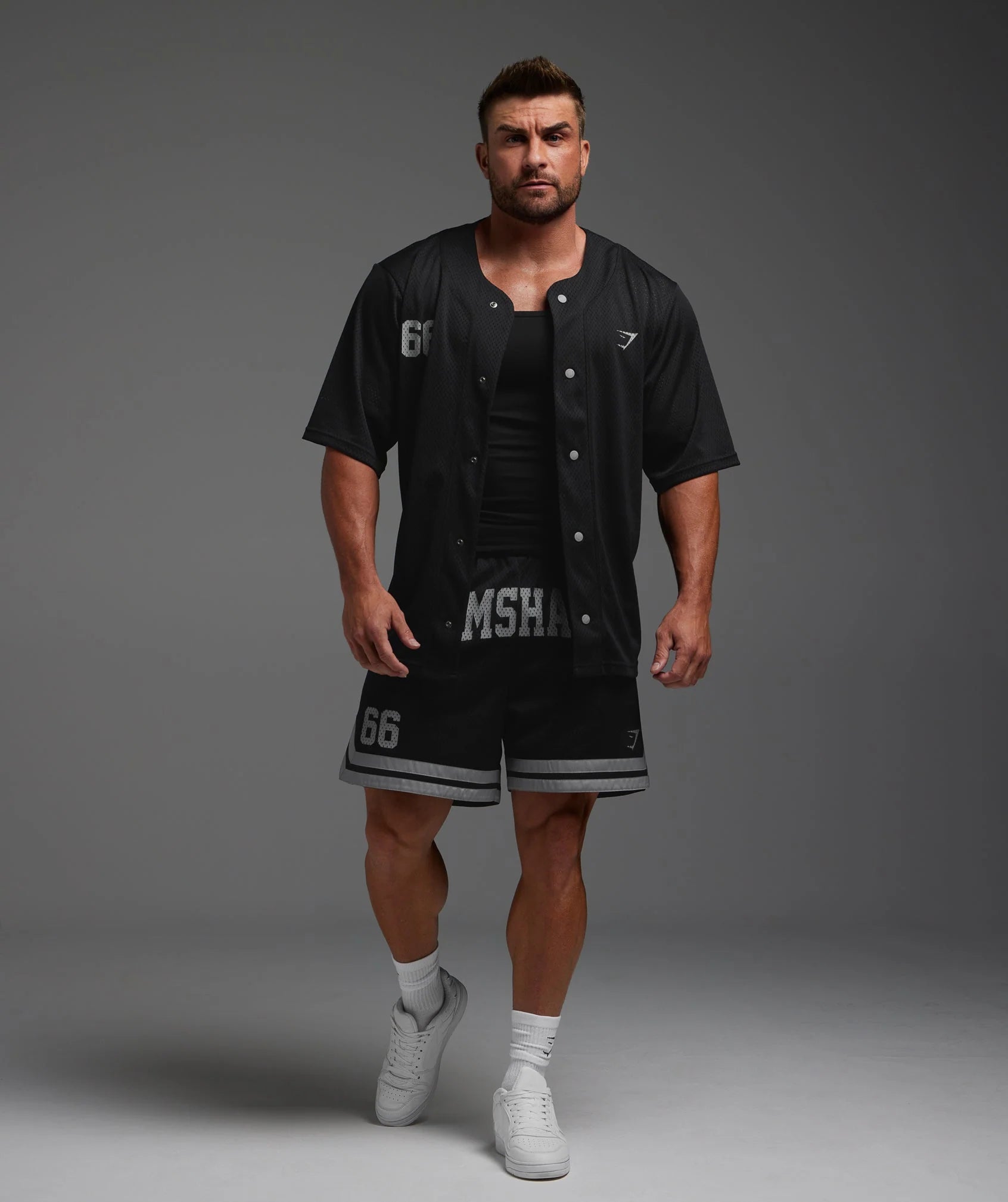 Gymshark Varsity Sports Jersey - Black
