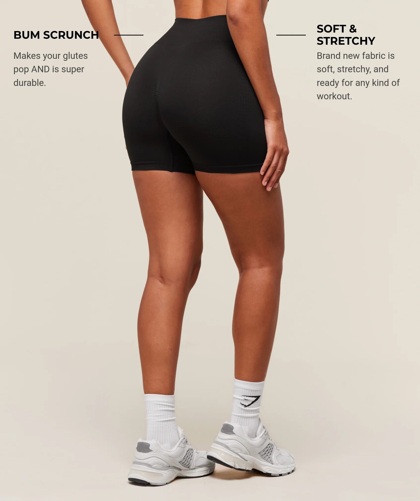 Gymshark Vital Soft Shorts- Black