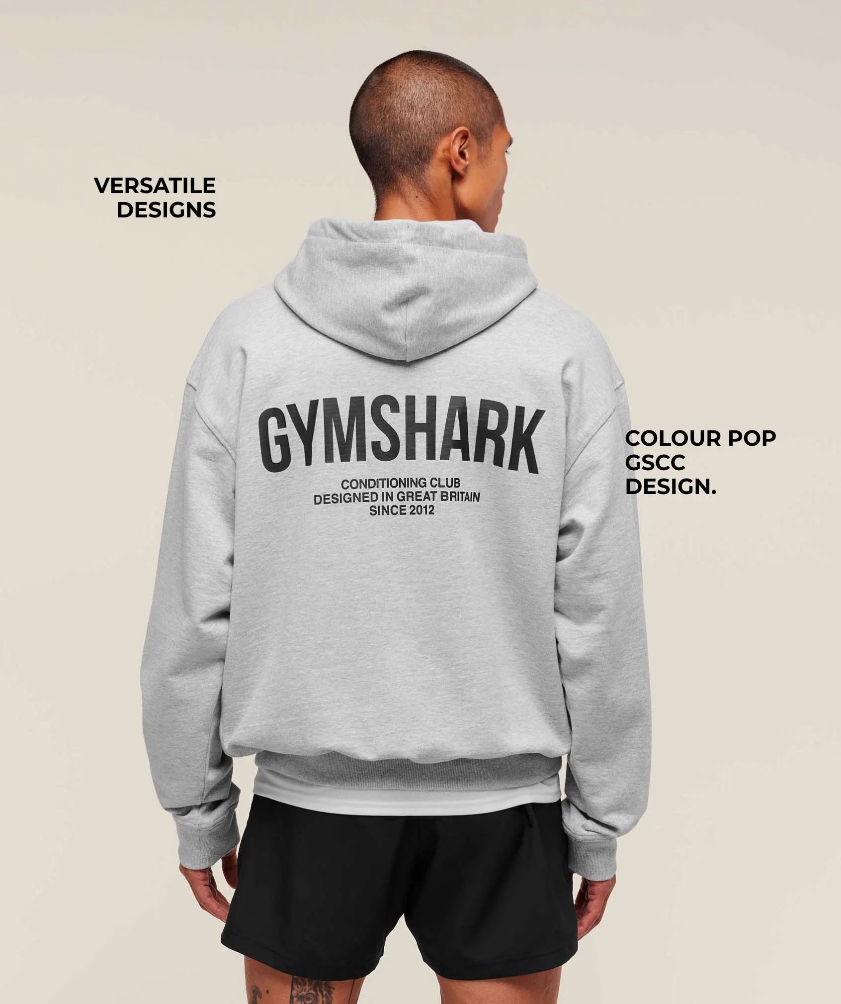 Gymshark Conditioning Club Hoodie- Light Gray