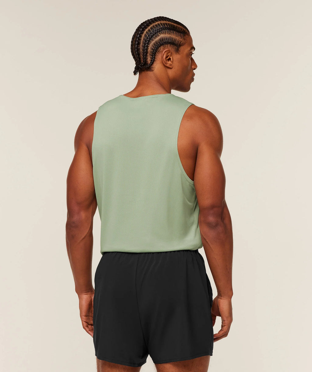 Gymshark Arrival Tank - Slim Fit | Sage Green