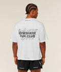 Gymshark Running Graphic T-Shirt- White (LIMITED EDITION)
