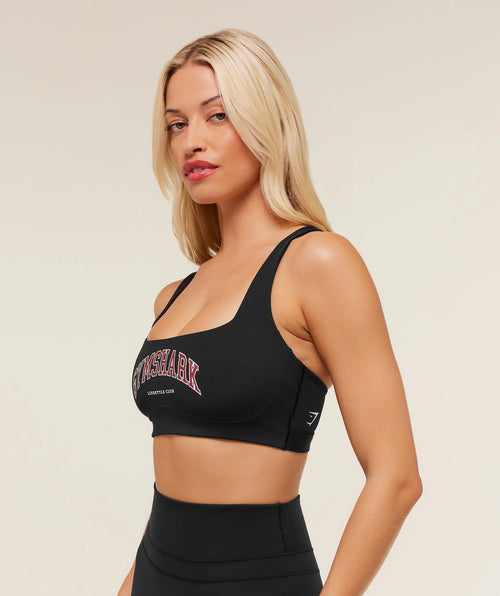 Collegiate Sports Bra- Black