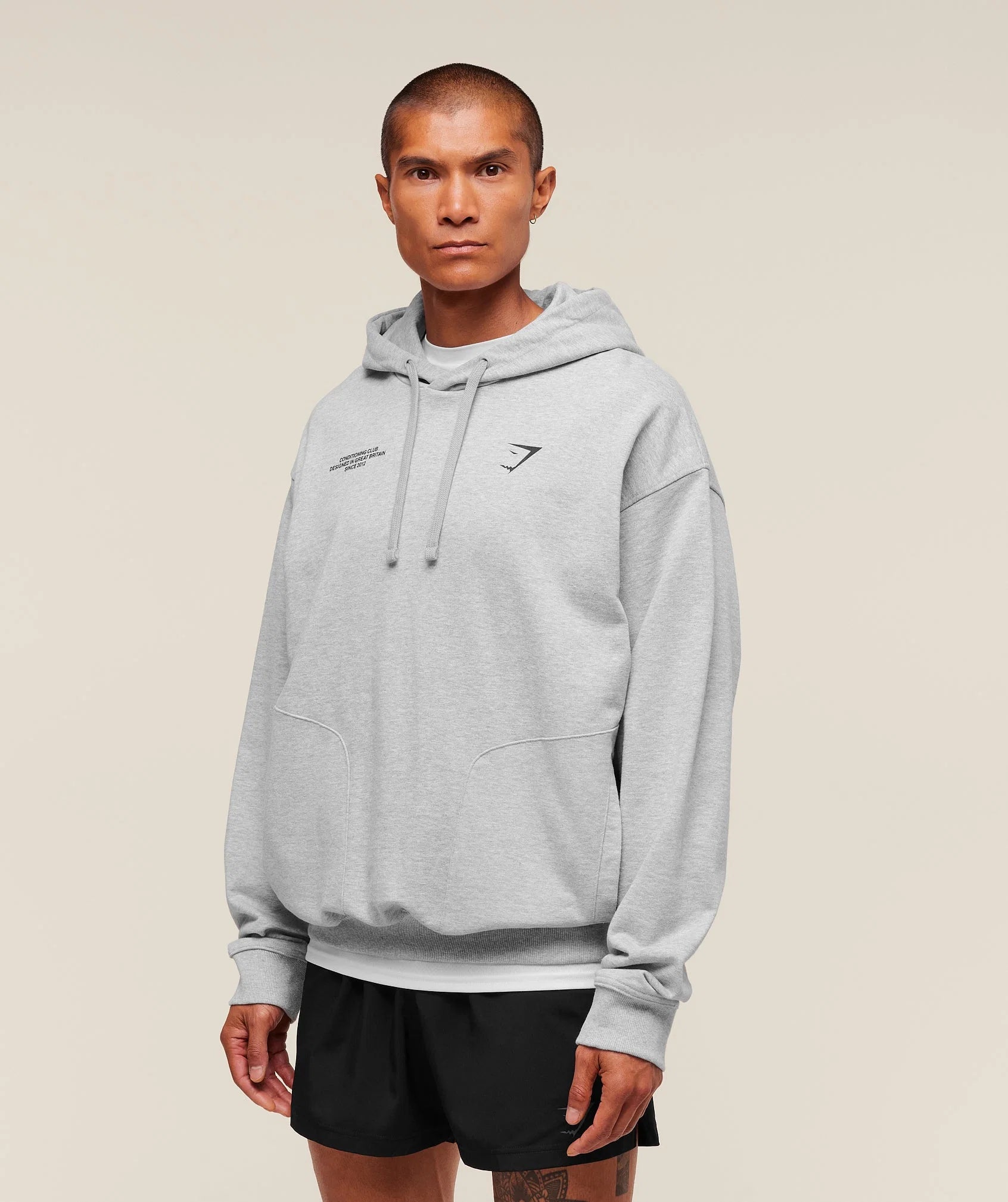 Gymshark Conditioning Club Hoodie- Light Gray