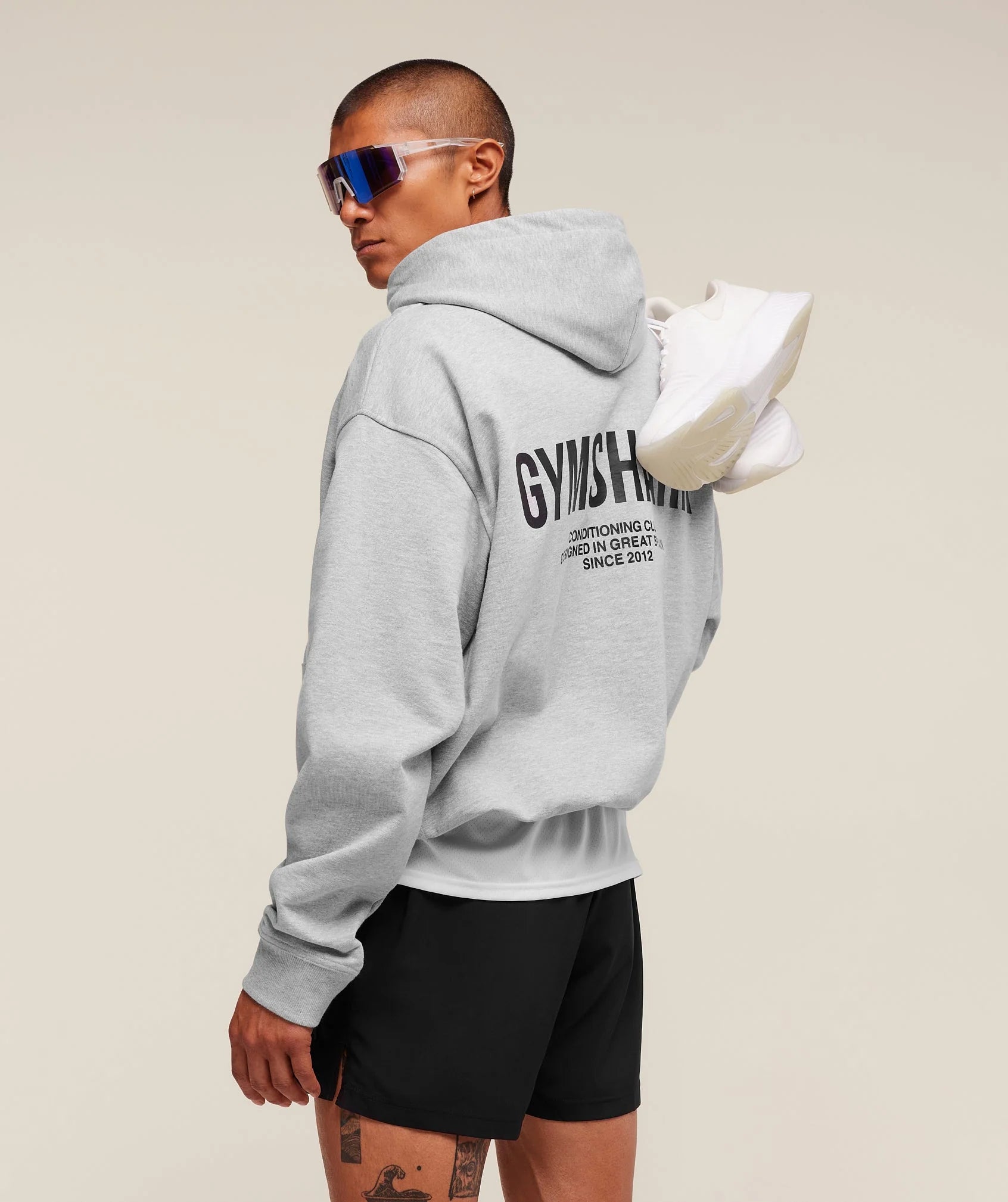 Gymshark Conditioning Club Hoodie- Light Gray