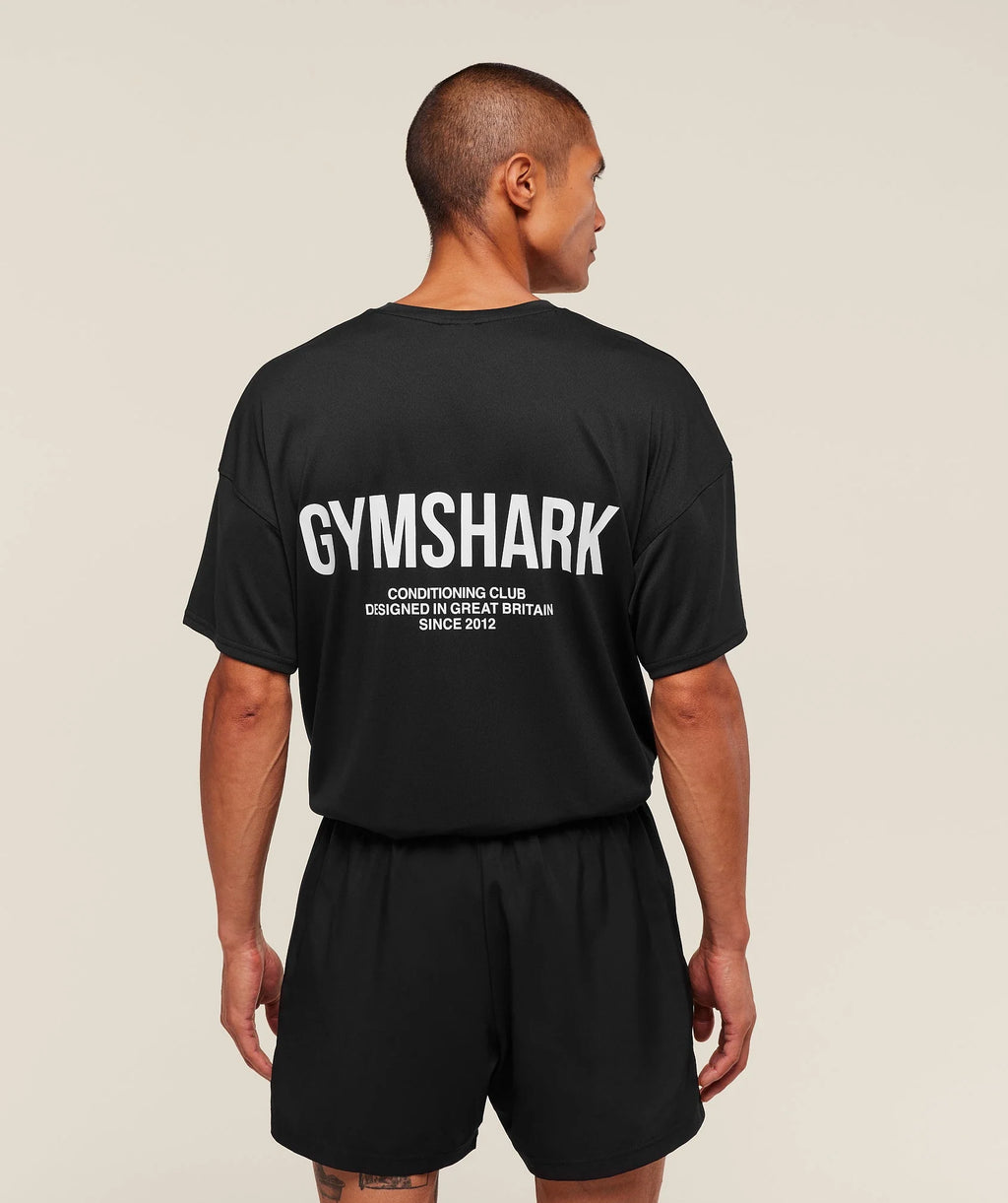 Gymshark Conditioning Club Oversized T-Shirt- Black