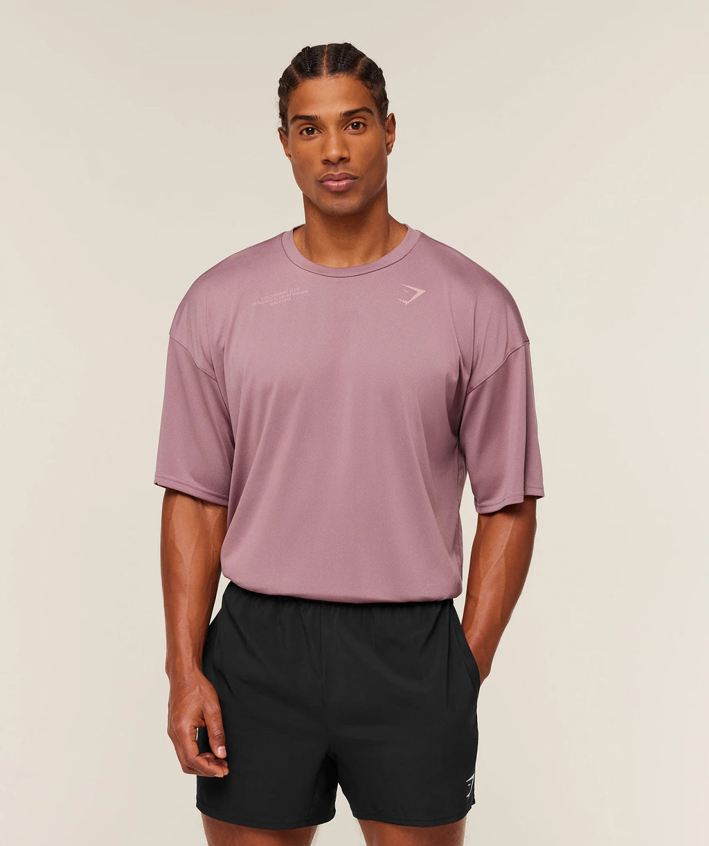 Gymshark Conditioning Club Oversized T-Shirt- Mauve