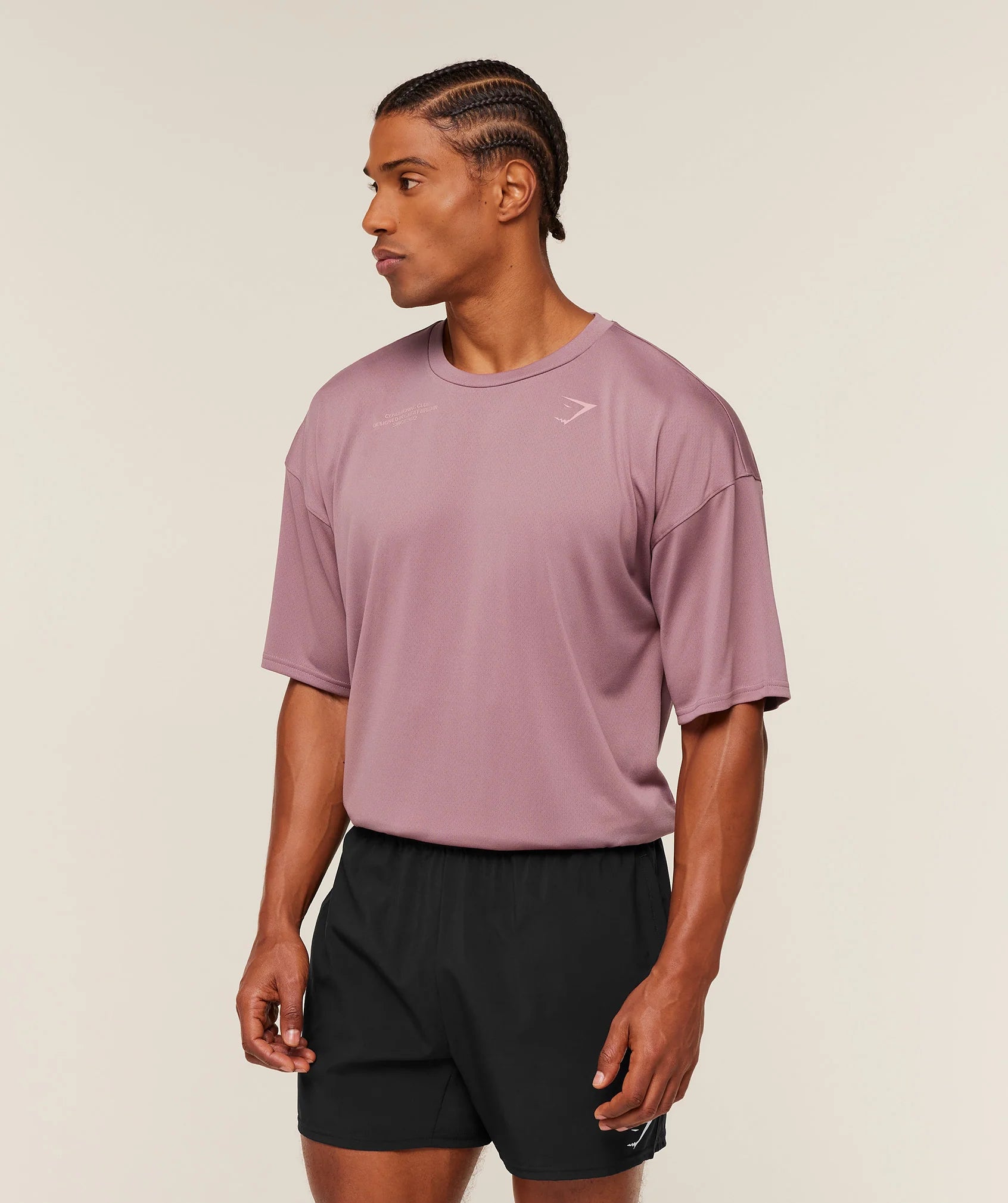 Gymshark Conditioning Club Oversized T-Shirt- Mauve
