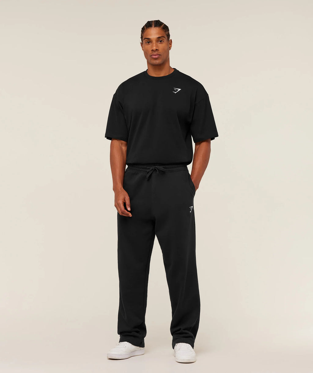 Gymshark Crest Oversized T-Shirt - Black